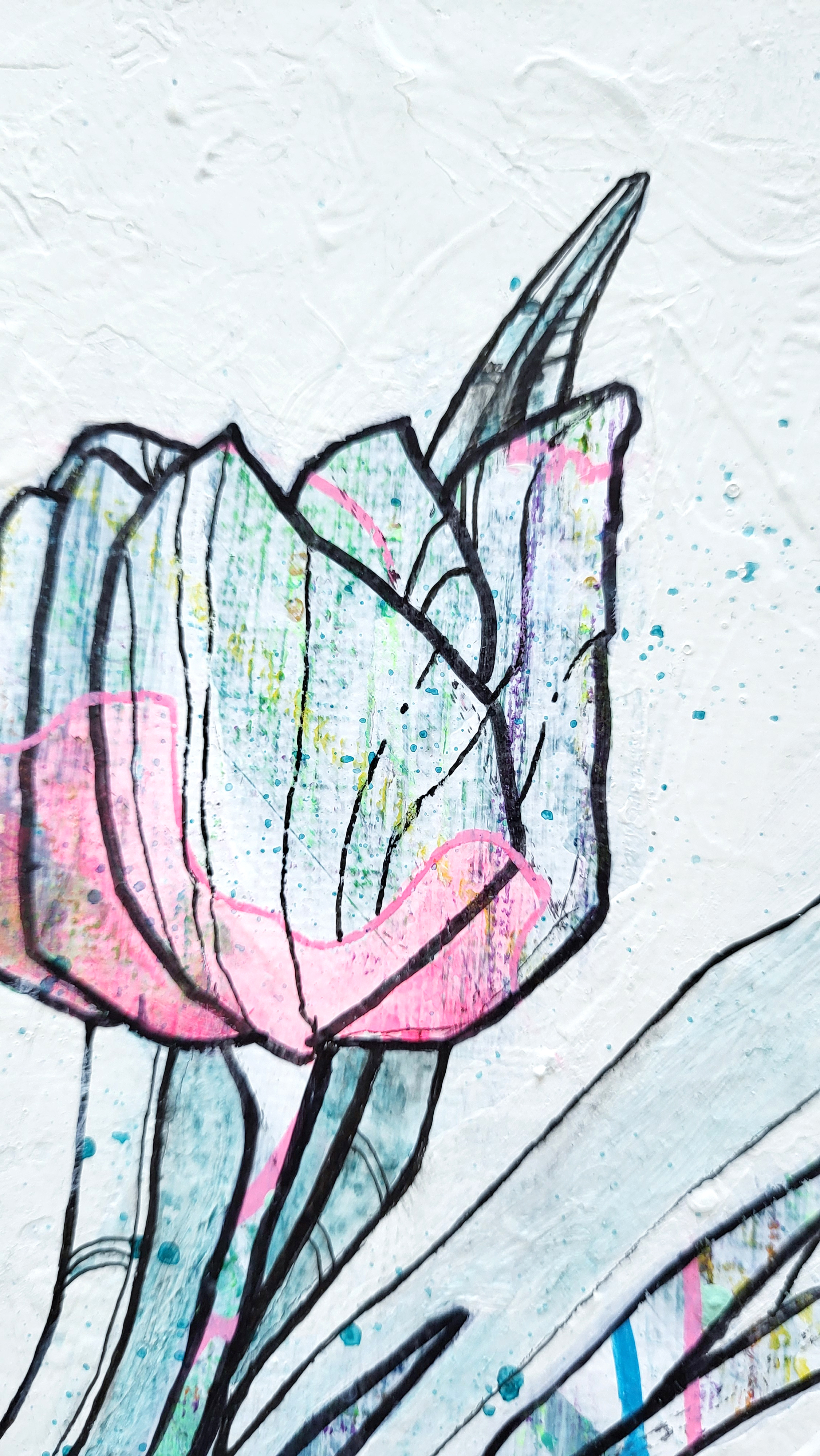 Closeup on the painting Tack