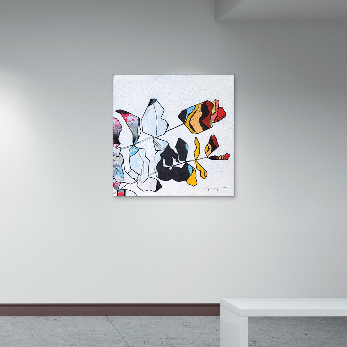 The painting Complement in the gallery
