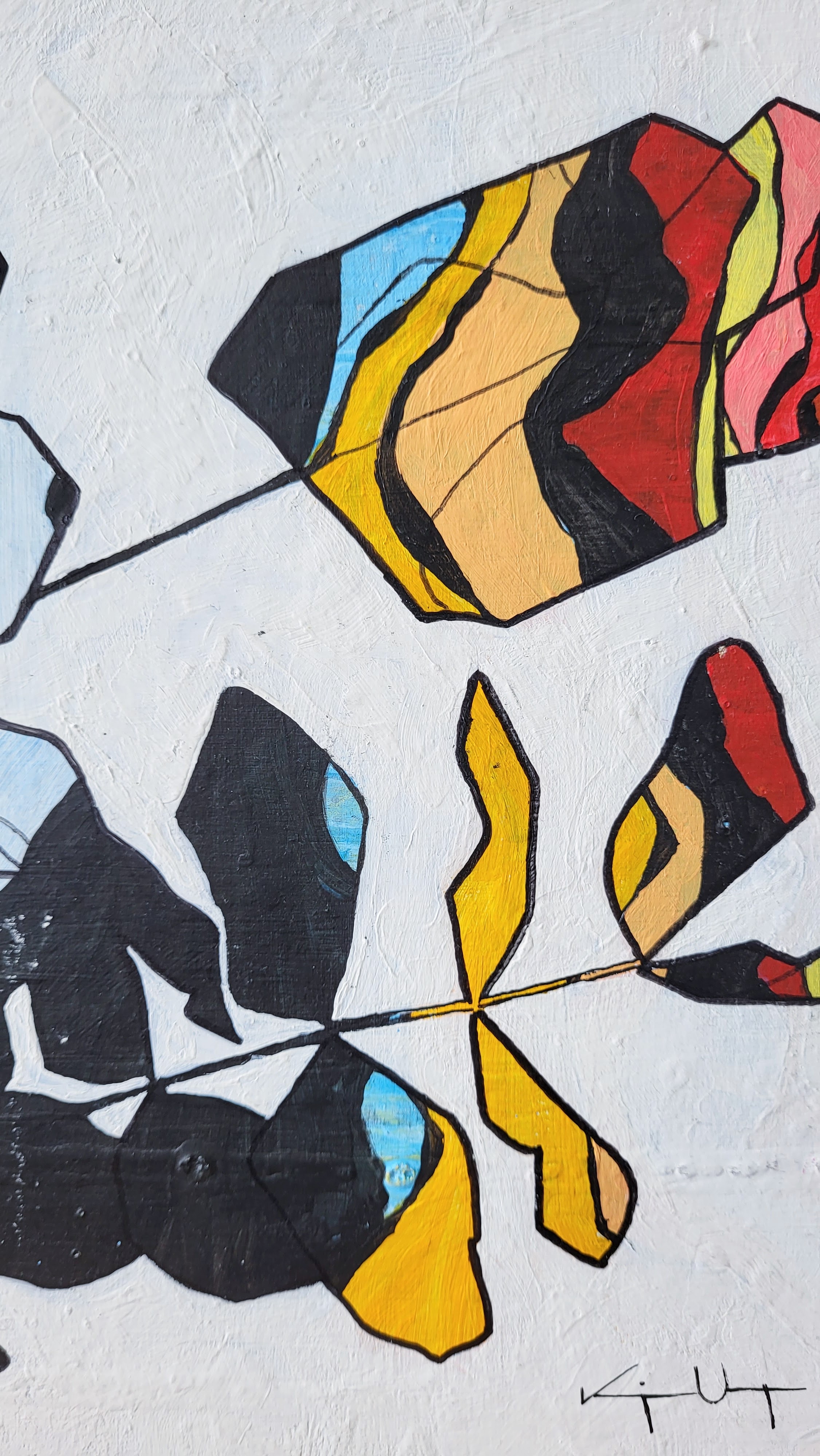 Closeup on the painting Complement